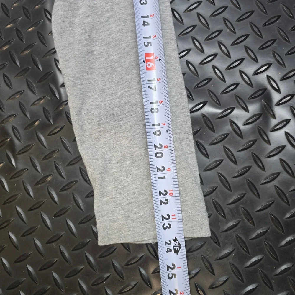 J.Crew Mens XL Long Sleeve T-Shirt Gray 100% Cotton‎ Made in USA 48756